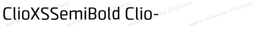 ClioXSSemiBold Clio字体转换